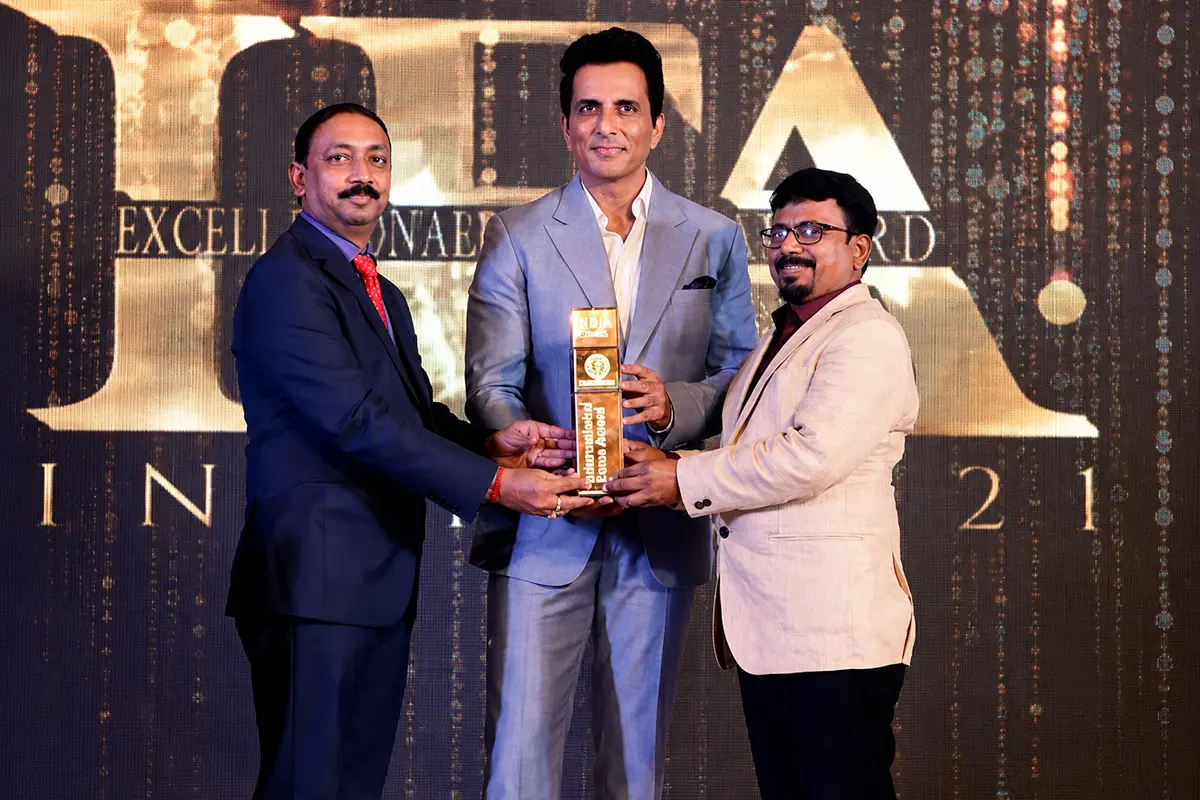 Proud to Receive Award by Mr. Sonu Sood