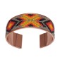 Handcrafted adjustable bracelet — Czech beadwork