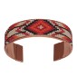 Handcrafted adjustable bracelet — Czech beadwork