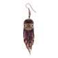 Painted earrings — Czech beadwork