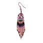 Painted earrings — Czech beadwork
