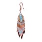 Painted earrings — Czech beadwork