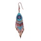 Painted earrings — Czech beadwork
