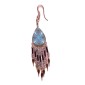 Painted earrings — Czech beadwork