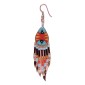 Painted earrings — Czech beadwork