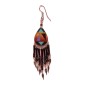 Painted earrings — Czech beadwork