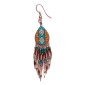Painted earrings — Czech beadwork