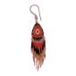 Painted earrings — Czech beadwork