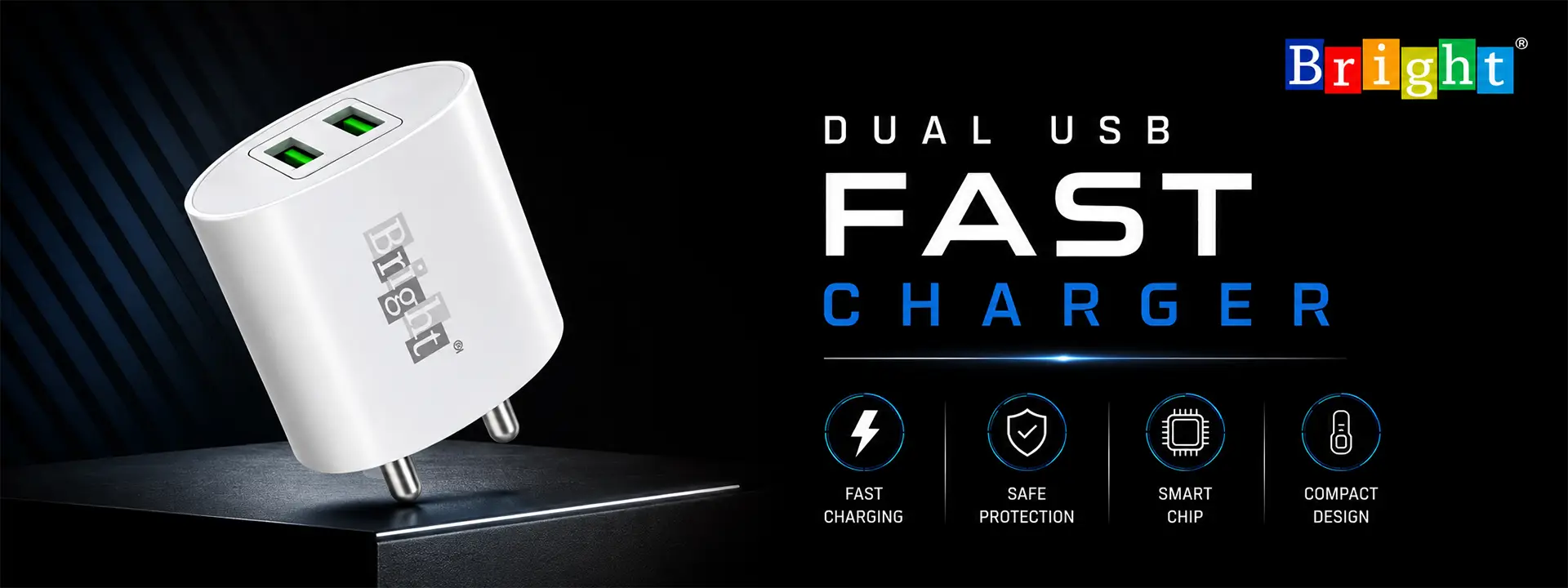 Dual USB Fast Charger Manufacturers, Wholesale Suppliers in Delhi, India