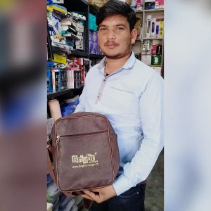 Satisfied Retail Partner With Promotional Gift