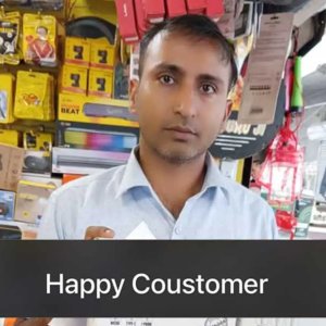Happy Customer in Mobile Accessories Shop