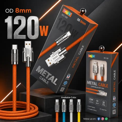120W Metal Fast Charging Data Cable Manufacturers, Wholesale Suppliers in Lucknow