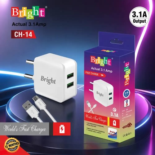 2.1A USB Fast Charger 12W Mobile Charging Adapter Manufacturers, Wholesale Suppliers in Delhi, India