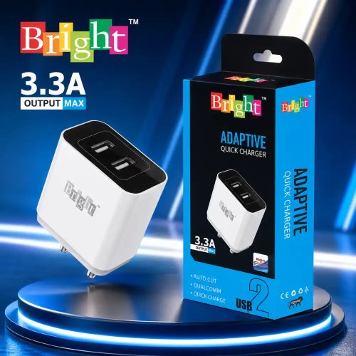 3.3A USB Fast Charger 12W Mobile Charging Adapter Manufacturers, Wholesale Suppliers in Delhi, India
