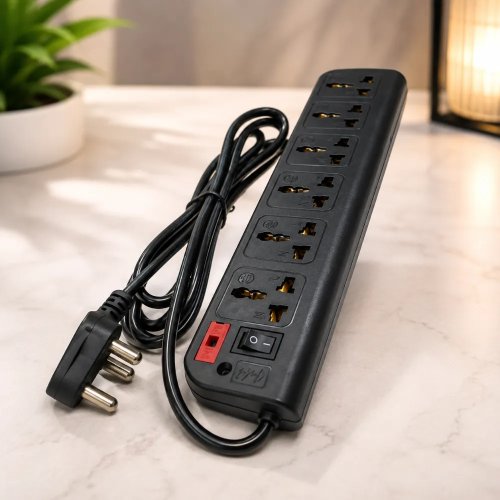 6-in-1 Extension Cord 3.5 Meter Heavy-Duty 3-Pin Extension Board Manufacturers, Wholesale Suppliers in Delhi, India
