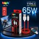 65W Fast Charging USB Cable With TPE Coating For Smartphones Manufacturers, Wholesale Suppliers in Alappuzha