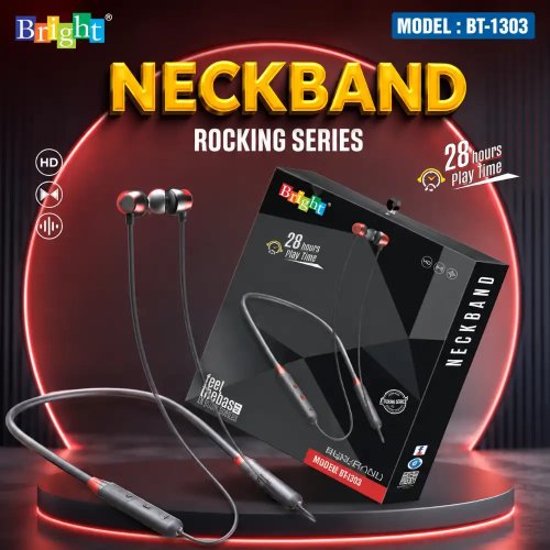 Bluetooth Wireless Neckband Earphones With In-Ear Stereo Sound Manufacturers, Wholesale Suppliers in Delhi, India