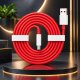 Bright Dash Red Type C Cable 65W Fast Charging And Data Transfer Cable Manufacturers, Wholesale Suppliers in Koppal