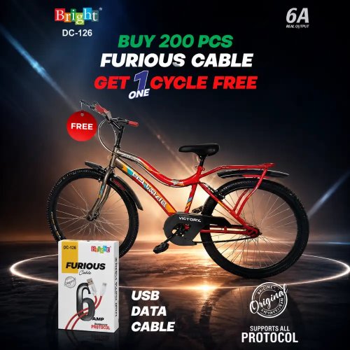 Furious USB Data Cable 6A Fast Charging Cable With Reliable Performance Manufacturers, Wholesale Suppliers in Koppal