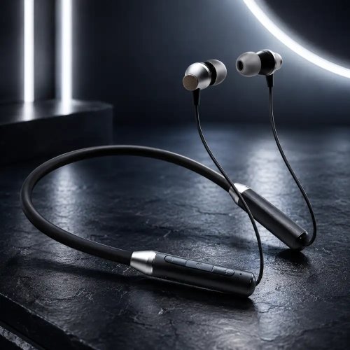 Metal Neckband Wireless Bluetooth 5.0 In Ear Headset With 10mm Drivers Manufacturers, Wholesale Suppliers in Delhi, India