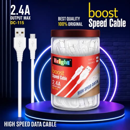 Micro USB Fast Charging Cable With 2.4A Power For Android Devices Manufacturers, Wholesale Suppliers in Delhi, India