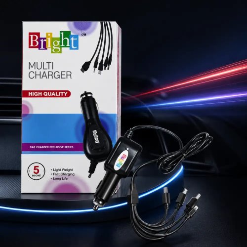 Multi-Pin Car Charger 5-in-1 Universal Fast Charging Cable Adapter Manufacturers, Wholesale Suppliers in Delhi, India