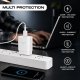 Multi Protection Mobile Charger White With Safety Protection Features Manufacturers, Wholesale Suppliers in Delhi, India