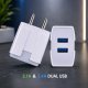 OEM 5V 2A Dual USB Wall Charger | Universal Mobile Adapter for All Brands Manufacturers, Wholesale Suppliers in Delhi, India