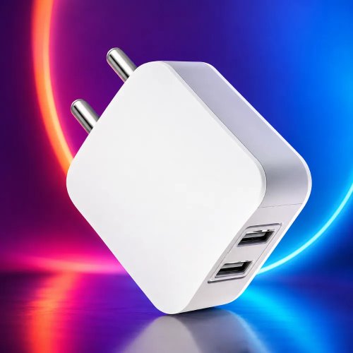 OEM BR-13 5V 2.4A Dual Port USB Wall Adapter | Universal Fast Charger for All Mobile Phones Manufacturers, Wholesale Suppliers in Delhi, India