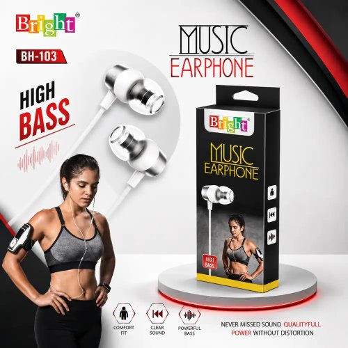 Stereo Wired Handsfree Earphones With High Quality Audio Call Control And Universal 3.5mm Jack Manufacturers, Wholesale Suppliers in Delhi, India