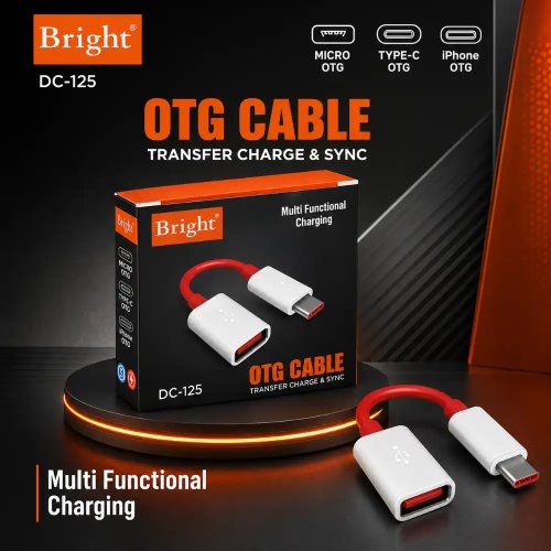 Type-C OTG Cable With Fast Charging Support Manufacturers, Wholesale Suppliers in Delhi, India