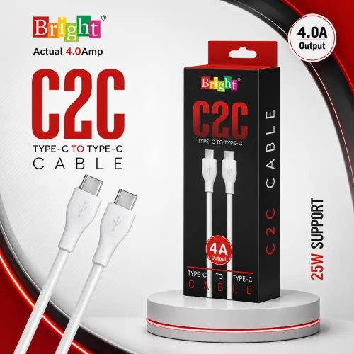 Type C To Type C Fast Charging Data Cable| 480Mbps High Speed USB Cable Manufacturers, Wholesale Suppliers in Delhi, India