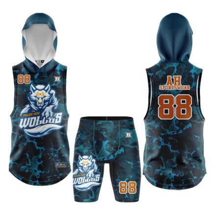 Athletic Sleeveless Hooded Sports Jersey Full Sublimation Team Wear Manufacturers, Wholesale Suppliers Exporters in United States (USA)