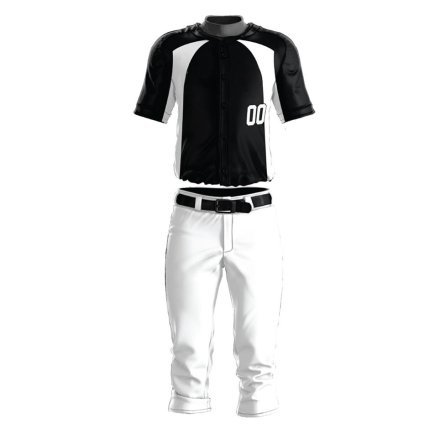 Black White Custom Baseball Uniform Set for Adults with Jersey and Pants Manufacturers, Wholesale Suppliers Exporters in United States (USA)