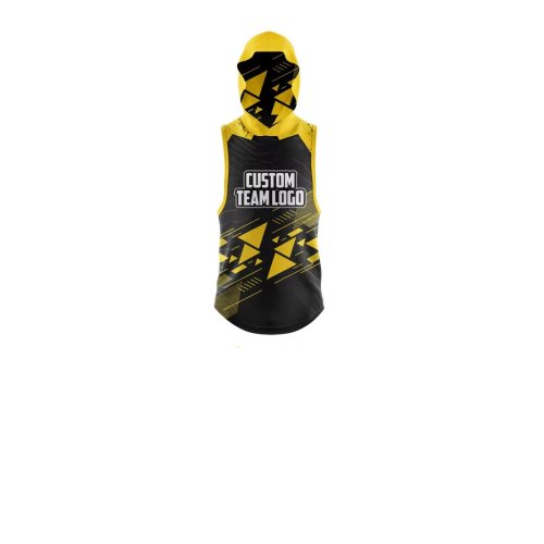 Black Yellow 7 On 7 Football Set Premium Polyester Hooded Jersey and Shorts Manufacturers, Wholesale Suppliers Exporters in United States (USA)