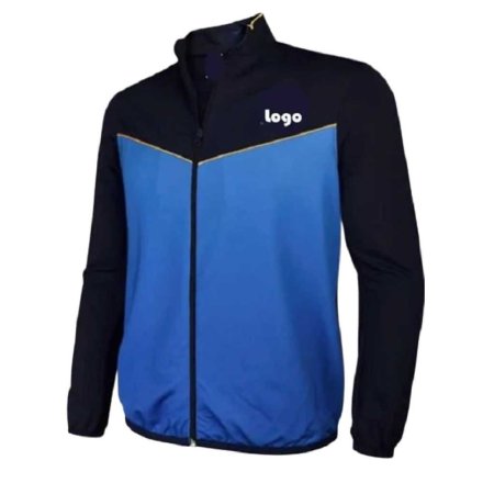 Blue Black Full Zip Sports Track Jacket for Men Lightweight Polyester Athletic Jacket Manufacturers, Wholesale Suppliers Exporters in United States (USA)