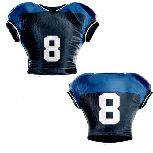 Custom American Football Uniform Black Blue Sublimated Jersey and Pants Manufacturers, Wholesale Suppliers Exporters in United States (USA)