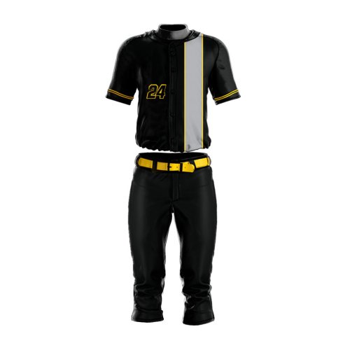 Custom Black Gray Baseball Jersey for Adults Breathable Sublimated Team Wear Manufacturers, Wholesale Suppliers Exporters in United States (USA)