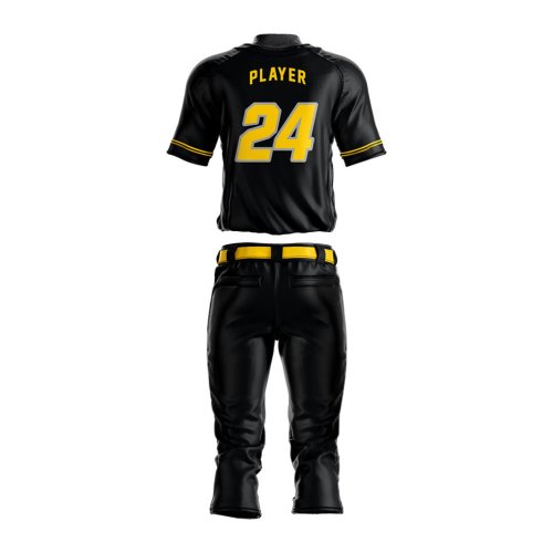 Custom Black Gray Baseball Jersey for Adults Breathable Sublimated Team Wear Manufacturers, Wholesale Suppliers Exporters in United States (USA)