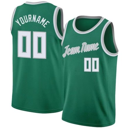 Custom Kelly Green Basketball Jersey with Team Name Player Number and Logo Printing Manufacturers in Toulouse, Wholesale Suppliers Exporters