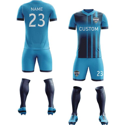 Custom Soccer Team Uniforms Stretchable Breathable And Quick Dry Manufacturers, Wholesale Suppliers Exporters in United States (USA)