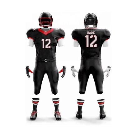 Elite Black Red Football Uniform Designed for Professional and Amateur Teams Manufacturers, Wholesale Suppliers Exporters in United States (USA)