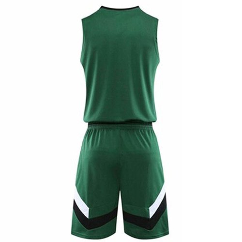Green Black White Basketball Uniform Polyester Jersey and Shorts Set Manufacturers in Toulouse, Wholesale Suppliers Exporters