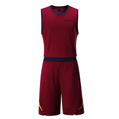 Maroon Navy Blue Yellow Basketball Uniform Premium Breathable Polyester Team Manufacturers in Toulouse, Wholesale Suppliers Exporters