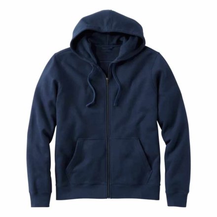 Men Navy Full Zip Hooded Sweatshirt Long Sleeve Fleece Hoodie with Kangaroo Pockets Manufacturers in Brisbane, Wholesale Suppliers Exporters