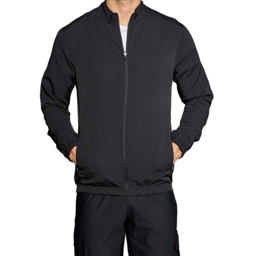 Plain Black Full Zip Sports Track Jacket for Men Lightweight Polyester Casual Running Manufacturers, Wholesale Suppliers Exporters in United States (USA)