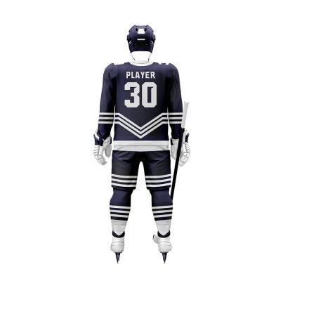 Blue and White Color Professional Ice Hockey Jersey Set Premium Athletic Uniform Manufacturers in Leeds, Wholesale Suppliers Exporters