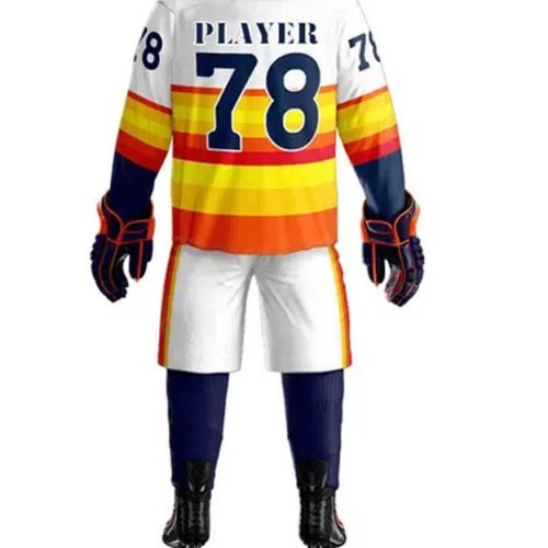 Sublimated 100 percent Polyester Sportswear for Clubs and Schools Ice Hockey Uniform Manufacturers in Leeds, Wholesale Suppliers Exporters