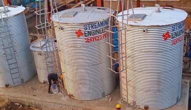 Galvanized Zincalume Steel Water Storage Tank Installation Project