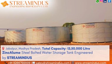 Modular Zincalume Steel Bolted Tank for Industrial Use